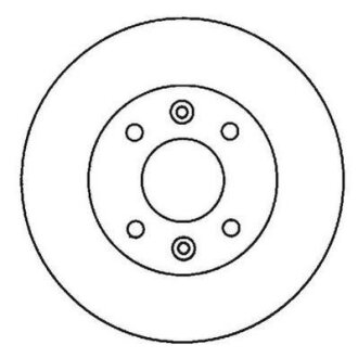RENAULT диск гальмівний передній(258) Clio,Kangoo,Megane I,R19 1.7,1.8I 16V 91-5 Jurid 561997JC