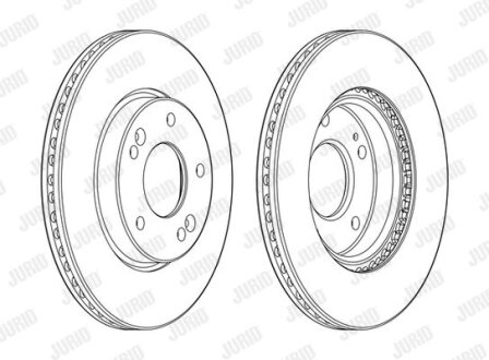 Hyundai диск гальмівний передн.(280ММ). Tucson,Sonata 04-,Kia Magentis Jurid 562986JC