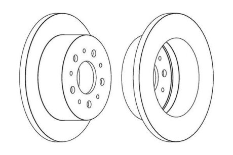 CITROEN диск гальмівний задн.Jumper,Fiat Ducato,Peugeot Boxer 06- Jurid 562526JC