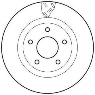 MITSUBISHI диск гальмівний передн.ASX,Dodge Caliber,Avenger 07- Jurid 562790JC