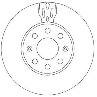 OPEL диск гальмівний передній Corsa D 06-,Fiat Grande Punto 05- Jurid 562304JC