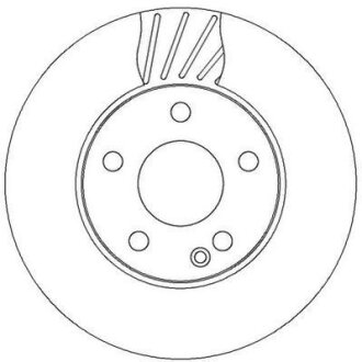 DB диск гальмівний передн.A-class W169,B-class W245 04 - Jurid 562312JC