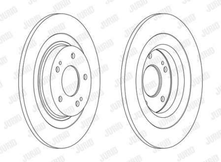 CITROEN диск гальм. передній C4 Aircross, MITSUBISHI ASX Jurid 563216JC