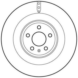 AUDI диск гальмівний передній 356мм A4/A5/A6/Q5 08- Jurid 562767JC