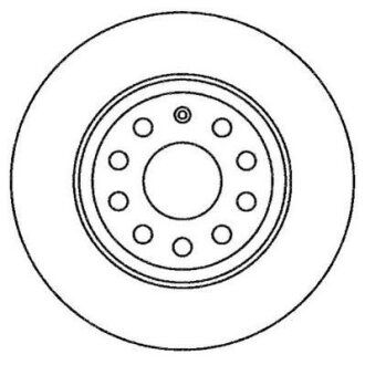 VW диск гальмівний задн.Golf V,Passat 06-,Touran Jurid 562258JC