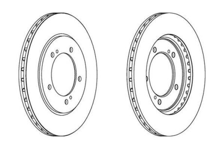 SUZUKI диск гальмівний передн.Grand Vitara 98- Jurid 562445JC