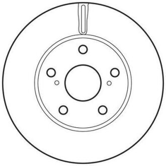 TOYOTA Диск гальм. передн. Auris 07- (273*26) Jurid 562623JC