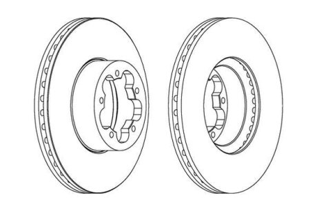 FORD диск гальмівний передній Transit 06- Jurid 562541JC