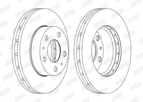 FIAT диск гальмівний передн. Ducato 06 - Jurid 562630JC-1