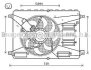 AVA FORD Вентилятор радіатора Galaxy, Kuga I, Mondeo IV, S-Max 1.6/2.0TDCi 06- AVA COOLING FD7556 (фото 1)