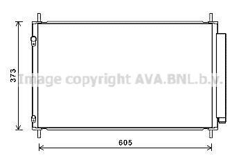 AVA TOYOTA Радіатор кондиціонера (конденсатор) YARIS 1.5 Hybrid 12- AVA COOLING TO5708D