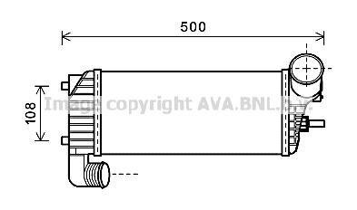 AVA FORD Інтеркулер C-MAX II 1.5, 1.6 10-, FOCUS III 1.5, 1.6 10- AVA COOLING FD4574