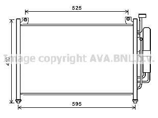 AVA MAZDA Радіатор кондиціонера (конденсатор) Mazda 2 07- AVA COOLING MZA5236D