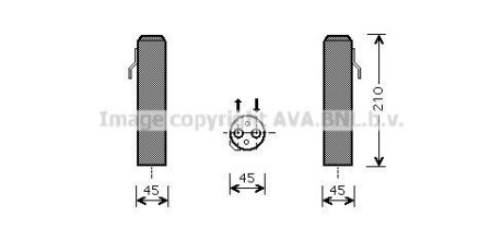 AVA HYUNDAI Осушувач кондиціонера TUCSON 2.0 04-, KIA AVA COOLING HYD218