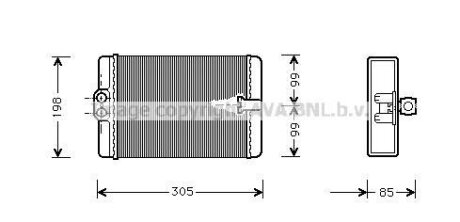 AVA DB Радіатор опалення W210 95- AVA COOLING MSA6250