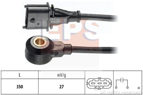 OPEL Датчик детонації ASTRA G 1.8 16V 00-, VECTRA C 2.2 DGi 03-08 EPS 1.957.074