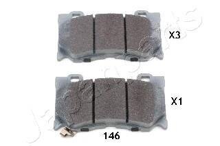 NISSAN гальмівні колодки передн. INFINITI FХ35, G37,FX50 JAPANPARTS PA-146AF