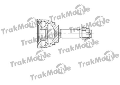 HYUNDAI К-кт ШРКШ 25/30 зуб. LANTRA II (J-2) 1.5 12V 96-00, MITSUBISHI LANCER V Station Wagon 1.6 16V 92-03 TRAKMOTIVE 40-0649