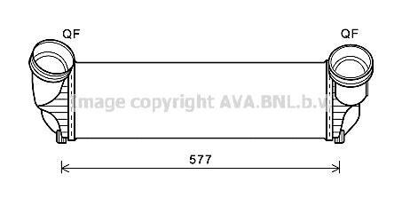 AVA BMW Інтеркулер X5 E70, F15, X6 E71, F16 25d/40d AVA COOLING BWA4543