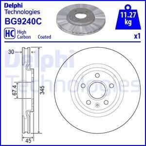 OPEL Гальмівний диск передн. INSIGNIA 17- Delphi BG9240C